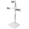 Telescopic Adjustment Live Frame Desktop Tablet Mobile Phone Bracket, Specification: K06 Three-seat (White) - Stand by PMC TechLife | Online Shopping South Africa | PMC TechLife | Buy Now Pay Later Mobicred