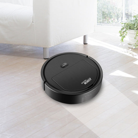 Household Automatic Smart Charging Sweeping Robot, Specification: Black