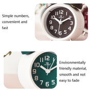 6016 Simple Bell Small Alarm Clock Students Learning Bedside Clock With Night Light(Green)