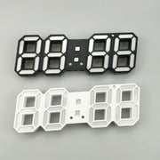 6609 3D Stereo LED Alarm Clock Living Room 3D Wall Clock, Colour: Green