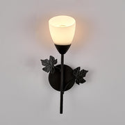 6014 Iron Wall Lights LED Bedroom Bedside Lights Postmodern Corridor Trump Light Hotel Restaurant Lighting, Power source: 5W White Light( Black Single Head)