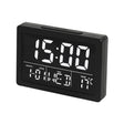 Large Screen LED Clock Bedside Multifunctional Electronic Alarm Clock(Black Shell White Light) - free shipping - PMc TechLife - Order now!