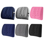Lumbar Cushion Office Maternity Seat Cushion Car Lumbar Memory Foam Lumbar Pillow,Style: 3D (Blue)