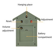 T60 Cuckoo Clock The Bird Reports On The Hour Clock, Colour: White