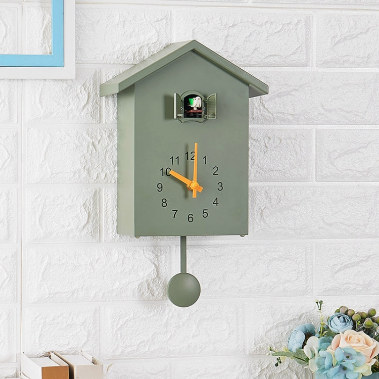 T60 Cuckoo Clock The Bird Reports On The Hour Clock, Colour: Green