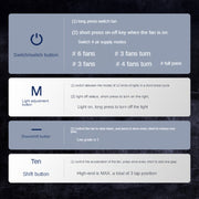 COOLCOLD RGB Notebook Radiator Six Fan Adjustable Laptop Cooling Base 5V Touch 12 Symphony Version
