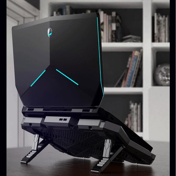 COOLCOLD RGB Notebook Radiator Six Fan Adjustable Laptop Cooling Base 5V Touch 12 Symphony Version
