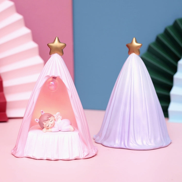 B82880 Room Decoration Atmosphere Night Light Bedside Lamp Ornaments, Size: Large(Pink)