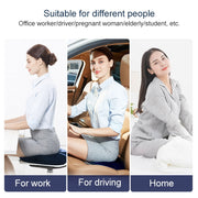 Slow Resilience Memory Foam Office Hip Pad After Hemorrhoids Operation Cushion(Gray)