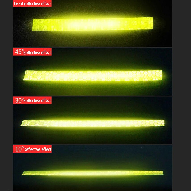 PVC Lattice Reflective Belt Generic Film Traffic Safety Facilities Anti-Collision Warning Stickers(Black Dreen)