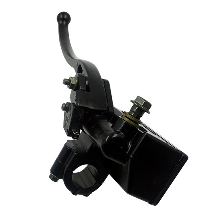Motorcycle Modification Accessories Pump Assembly Front Hydraulic Brake Oil Pump(White Handle Black Pump)