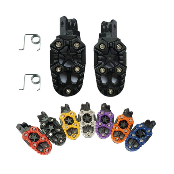 Motorcycle Modified Aluminum Alloy Foot Pedal Accessories(Red)