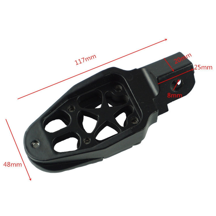 Motorcycle Modified Aluminum Alloy Foot Pedal Accessories(Red)