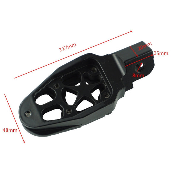 Motorcycle Modified Aluminum Alloy Foot Pedal Accessories(Red)