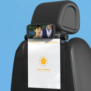 Car Storage Garbage Bag Bracket Car Mobile Phone Tablet Rear Pillow Holder(Titanium Gray)