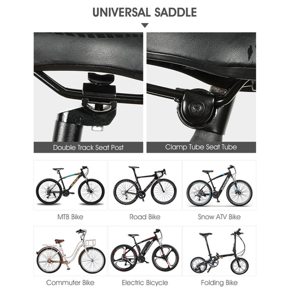 WEST BIKING YP0801086 Silicone Thickened Soft And Comfortable Bicycle Seat(Black)