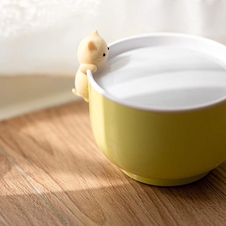 Multifunctional Voice-activated LED Light Shows Time Children Cartoon Cat Alarm Clock(Yellow)