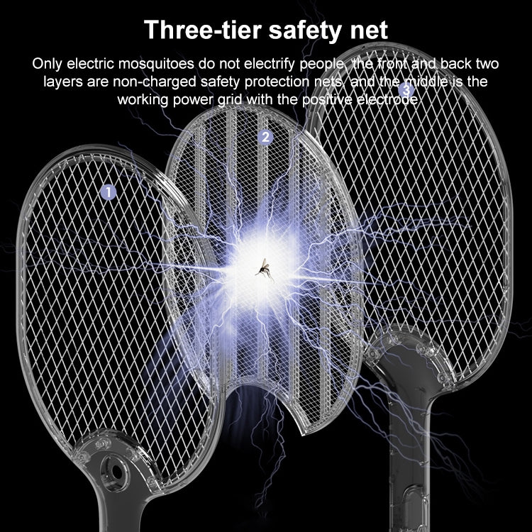 LED Mosquito Swatter USB Mosquito Killer, Colour: White (Without Base)