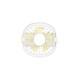 Handheld Desktop Outdoor Student Mute USB Mini Fan(White) - Electric Fans by PMC Jewellery | Online Shopping South Africa | PMC Jewellery | Buy Now Pay Later Mobicred