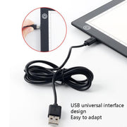 Copy Station Anime Drain Station LED Copy Board With Magnetic Suction Light Board Drawing Plate With USB Cable, Specification: A3 3 Gear Dimming (Black)