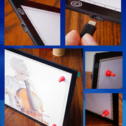 Copy Station Anime Drain Station LED Copy Board With Magnetic Suction Light Board Drawing Plate With USB Cable, Specification: A3 3 Gear Dimming (Black)