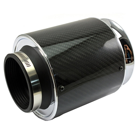 013 Car Universal Modified High Flow Carbon Fiber Mushroom Head Style Air Filter, Specification: Medium 76mm Inner Diameter