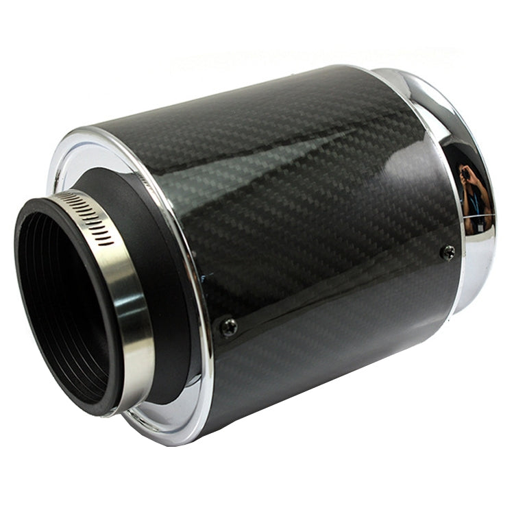 013 Car Universal Modified High Flow Carbon Fiber Mushroom Head Style Air Filter, Specification: Large 76mm Inner Diameter