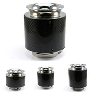 013 Car Universal Modified High Flow Carbon Fiber Mushroom Head Style Air Filter, Specification: Large 76mm Inner Diameter