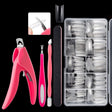 Manicure Tool  Set Fingernails Word Cut Set, Specification: Transparent French - Nail Art Equipment by PMC Jewellery | Online Shopping South Africa | PMC Jewellery | Buy Now Pay Later Mobicred