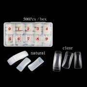 Manicure Tool  Set Fingernails Word Cut Set, Specification: Natural Semi-post