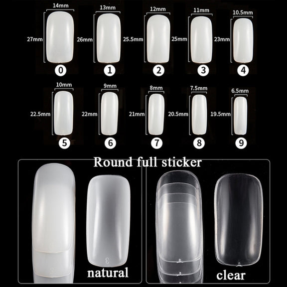 Manicure Tool  Set Fingernails Word Cut Set, Specification: Transparent Full Post