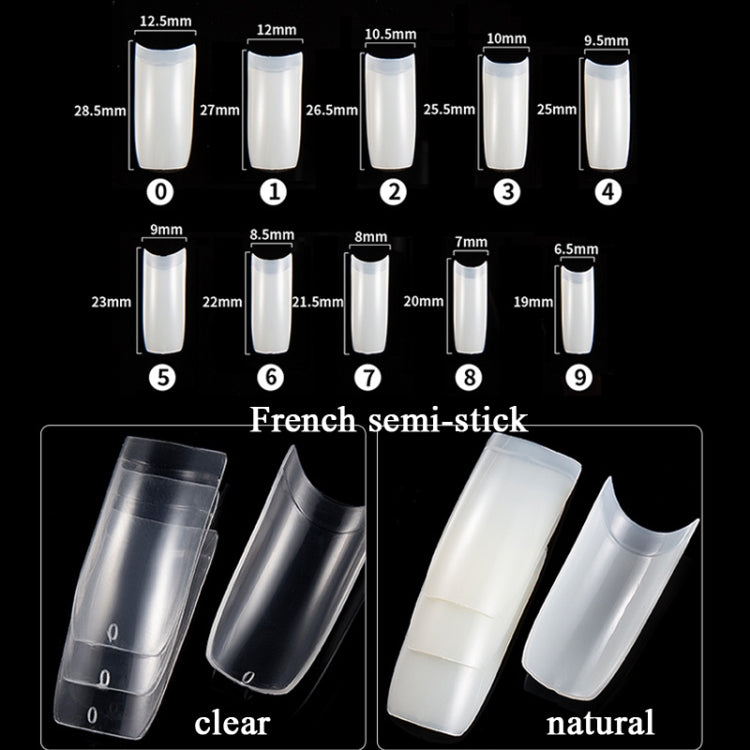 Manicure Tool  Set Fingernails Word Cut Set, Specification: Transparent French Large Set