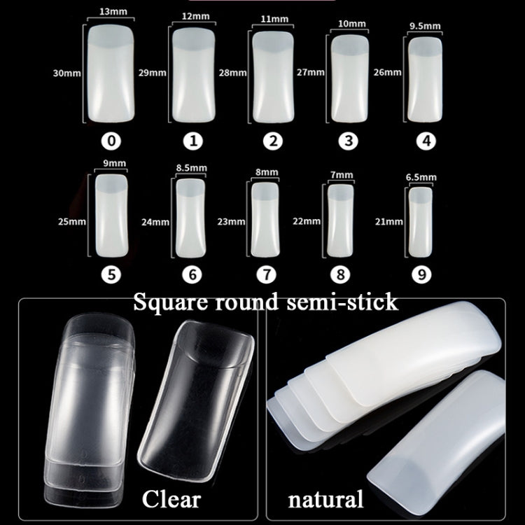 Manicure Tool  Set Fingernails Word Cut Set, Specification: Transparent Semi-post Large Set
