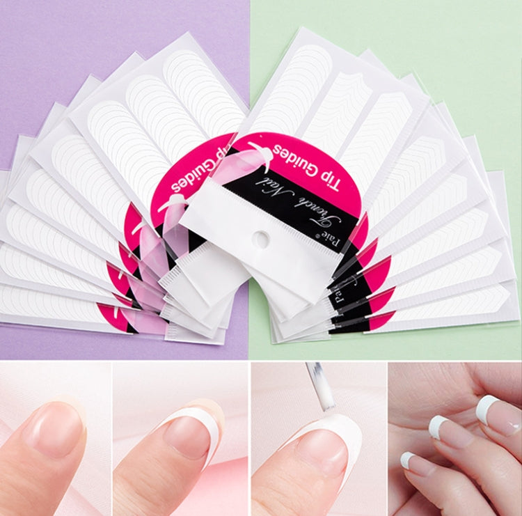 Manicure Tool  Set Fingernails Word Cut Set, Specification: Transparent Semi-post Large Set
