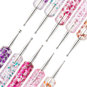 5 In 1 Nail Double-Headed Drill Pen Acrylic Transparent Pole Nail Tool