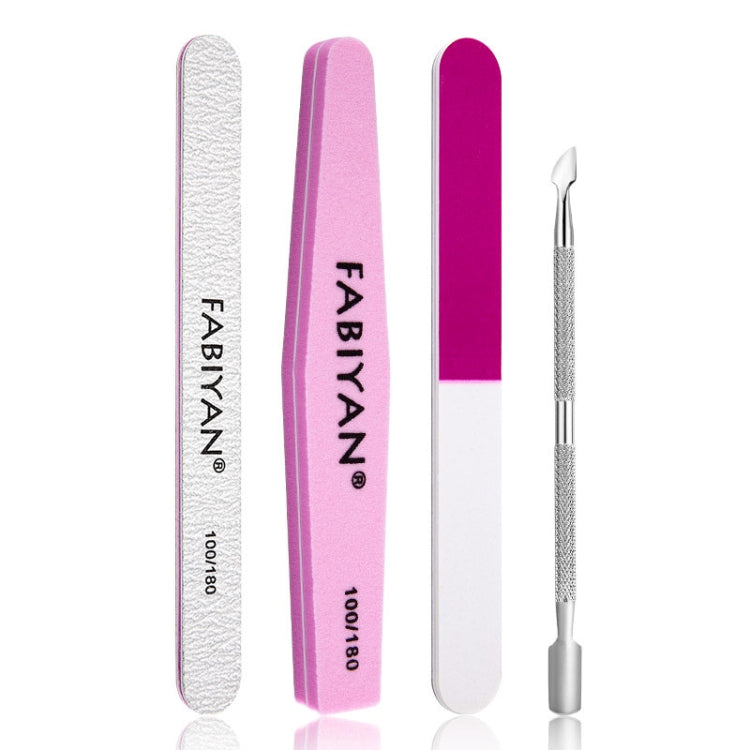 FABIYAN Nail Art Tool Set Manicure Disarm Tool Set, Specification: 4-piece Set