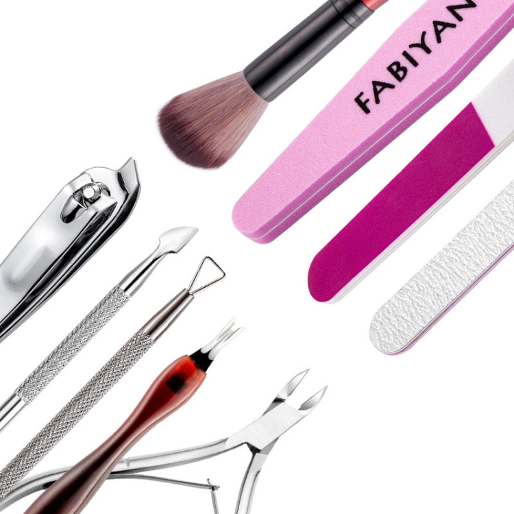 FABIYAN Nail Art Tool Set Manicure Disarm Tool Set, Specification: 7-piece Set