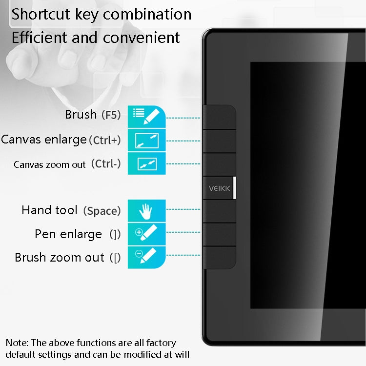VEIKK VK1200 Digital Screen Hand Drawing Screen Electronic Painting Board