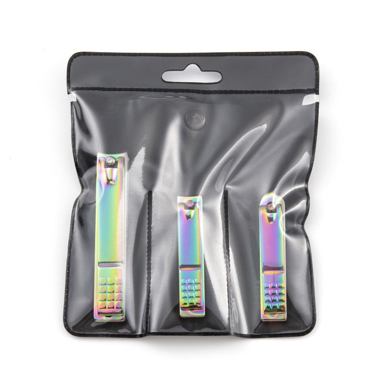 10 PCS Black Color Titanium Nail Shear Exfoliating Manicure Tool, Specification: Small Flat (Black)