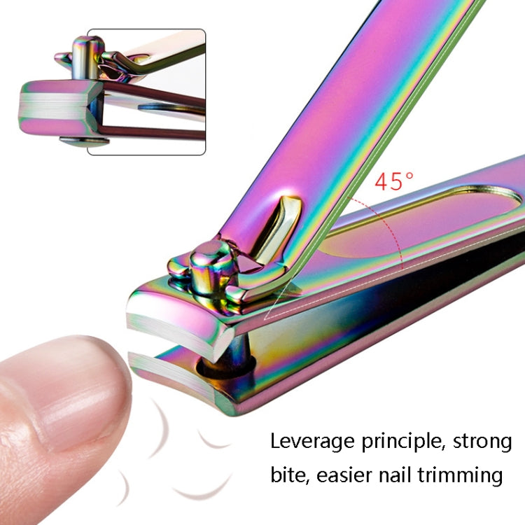 Black Color Titanium Nail Shear Exfoliating Manicure Tool, Specification: Small Flat (Color Titanium)