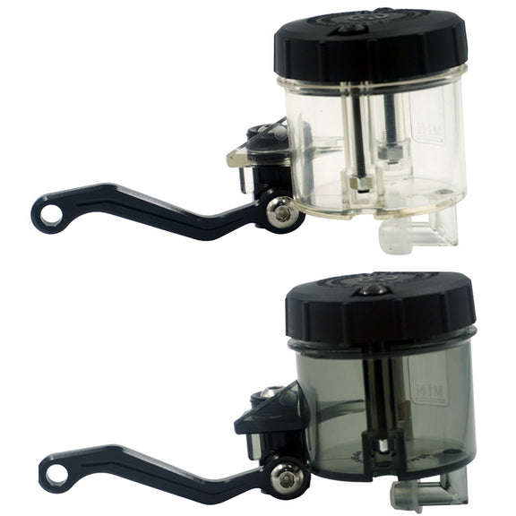 Motorcycle Modified Fittings Front Brake Oil Liquid Oil Cup Direct Pump Large Capacity Universal Oil Pot(Black)