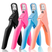 Nail Scissors U-Shaped Scissors DIY French Nail Fake Nail Scissors, Specification: Rose Red With Hood