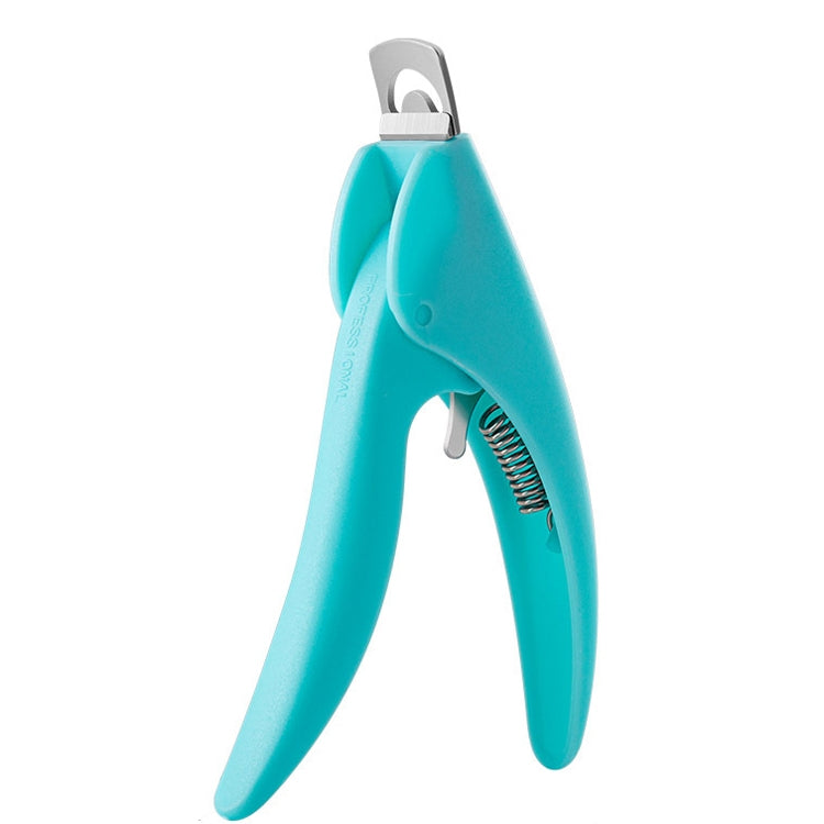 Nail Scissors U-Shaped Scissors DIY French Nail Fake Nail Scissors, Specification: Light Blue