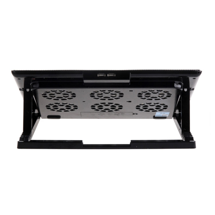 NUOXI M8 Laptop Radiator Multi-Angle Adjustment Six Fan Touch Screen Button Bracket(Black)