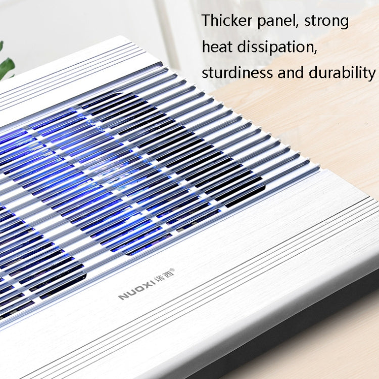 NUOXI T10 Laptop Radiator Multi-File Adjustment Aluminum Alloy Bracket(Black)