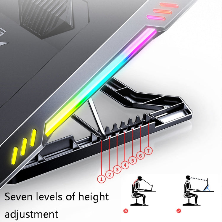 MC X500 Laptop Radiator Heightening Bracket Cooling Base(Black Red Standard Version)