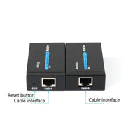 HDY-60 HDMI to RJ45 60m Extender Single Network Cable to For HDMI Signal Amplifier(EU Plug)