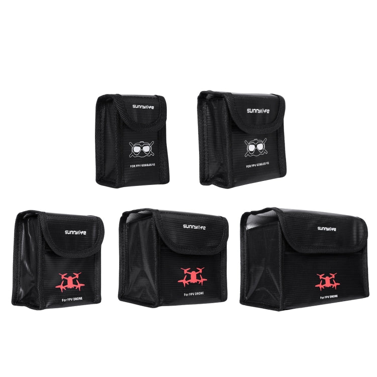 For DJI FPV Glasses Battery Sunnylife FV-DC261 Battery Explosion-proof Bag