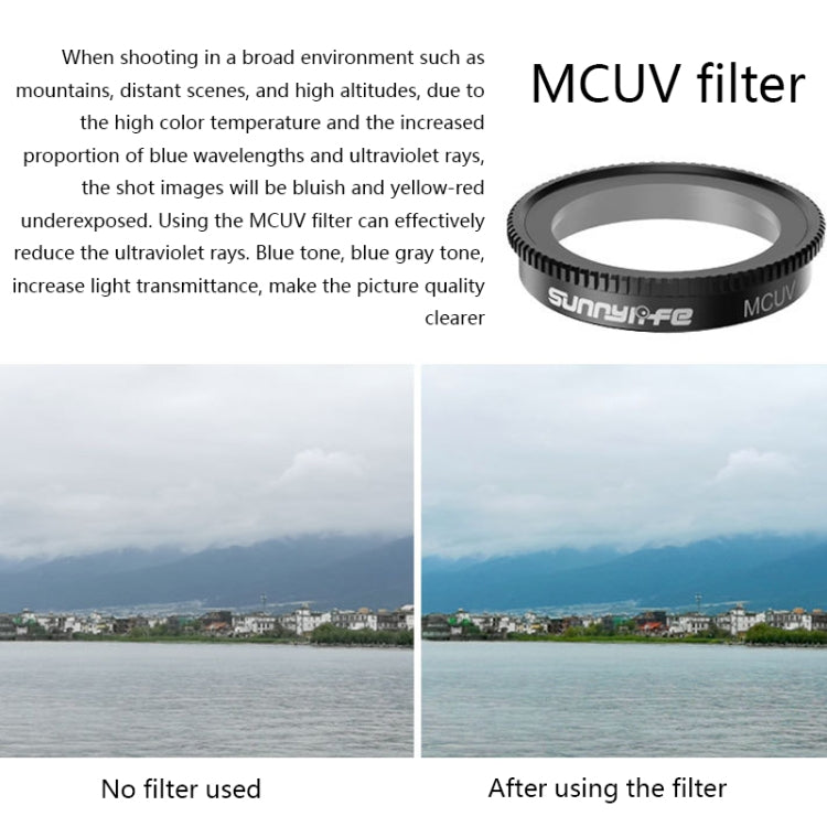Sunnylife Sports Camera Filter For Insta360 GO 2, Colour: MCUV