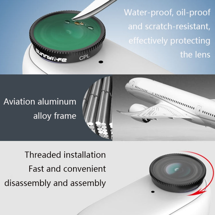 Sunnylife Sports Camera Filter For Insta360 GO 2, Colour: ND8